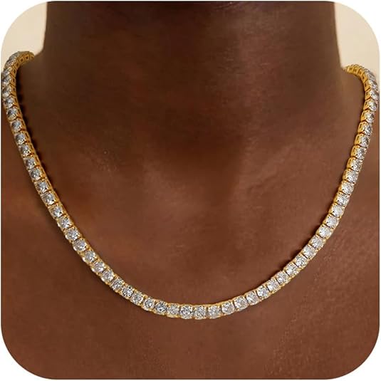 Огрлица за тенис | Злато