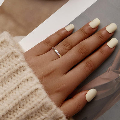 Сребрни прстен са дизајном шапе