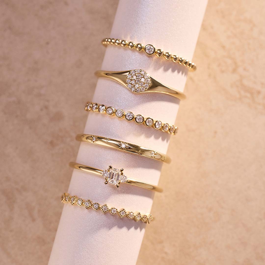 Прстен са мехурићима | Злато