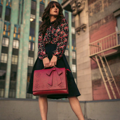 優雅的蝴蝶結挎包