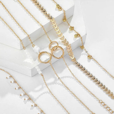 Пакет бохо наруквица у златној боји