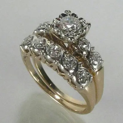 Винтиџ златни прстен са шлокицама