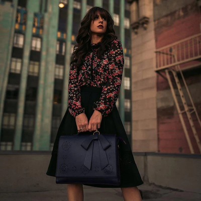 優雅的蝴蝶結挎包