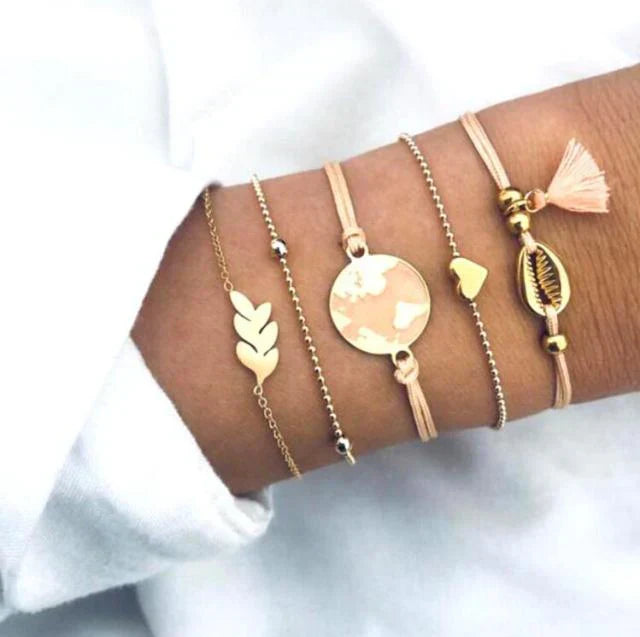 Ексклузивни сет од 5 јединствених премиум наруквица 